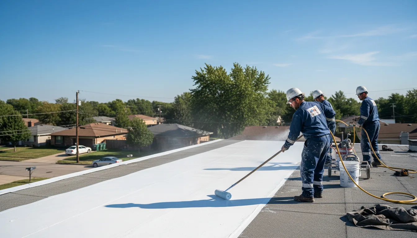 Commercial roof coating in Bedford, IA near me